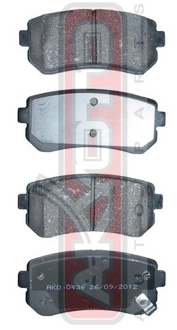 Колодки тормозные дисковые AKD-0436 AKYOTO