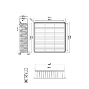 Фильтр воздушный DFA2136 DOUBLE FORCE