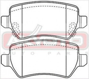 Колодки тормозные дисковые AKD-1276 AKYOTO