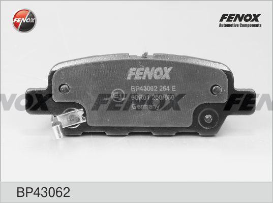 Колодки тормозные дисковые BP43062 FENOX