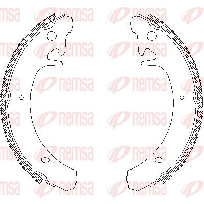 Колодки тормозные барабанные 412900 REMSA