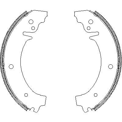 Колодки тормозные барабанные 4026.00 REMSA