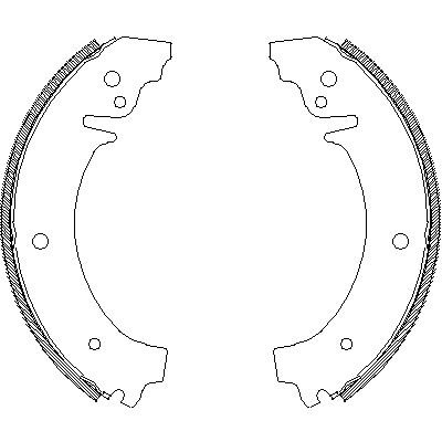 Колодки тормозные барабанные 4026.00 REMSA