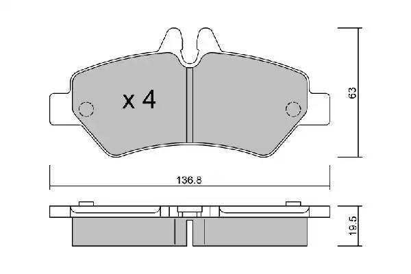 Колодки тормозные дисковые BPVW2001 AISIN