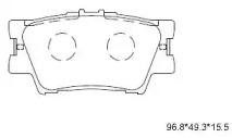 Колодки тормозные дисковые KD2772 ASIMCO